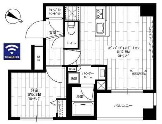 ステージファースト東日本橋　503号室　間取り