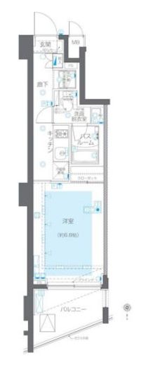 ZOOM目黒かむろ坂　304号室　間取り