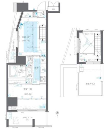 ZOOM目黒かむろ坂　701号室　間取り