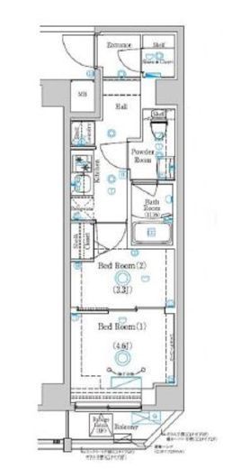 ガリシア目黒大岡山　204号室　間取り