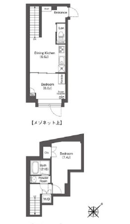 ディームス大井町フォレスト　201号室　間取り