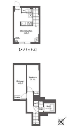 ディームス大井町フォレスト　206号室　間取り