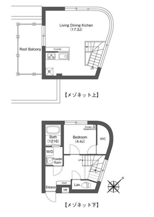 ディームス大井町フォレスト　508号室　間取り