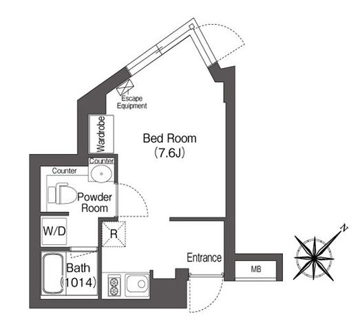 エスタート大井町フォレスト　515号室　間取り
