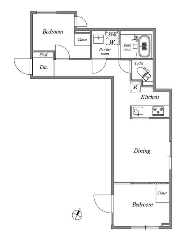 グランパセオ碑文谷ノース　302号室　間取り