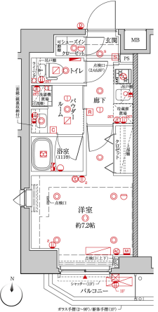 クレイシア森下ステーションサイト　501号室　間取り