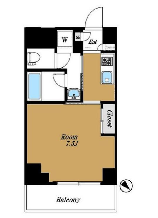 クレイシア森下ステーションサイト　709号室　間取り