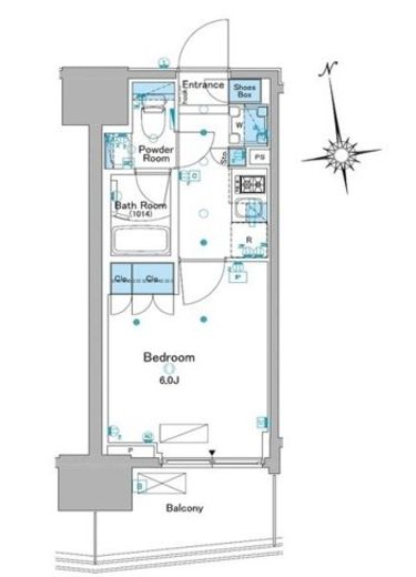 ルフォンプログレ品川大井　303号室　間取り