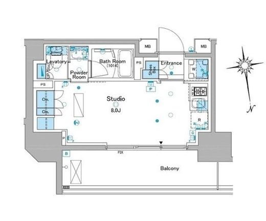ルフォンプログレ品川大井　705号室　間取り