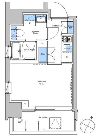 ブラウ戸越銀座スカイ　804号室　間取り