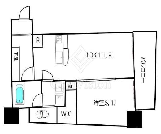 三樹ビル　901号室　間取り