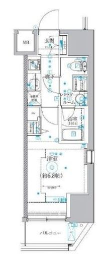 QUALITAS品川南 (クオリタス品川南)　1301号室　間取り