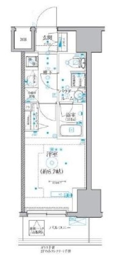 QUALITAS品川南 (クオリタス品川南)　903号室　間取り