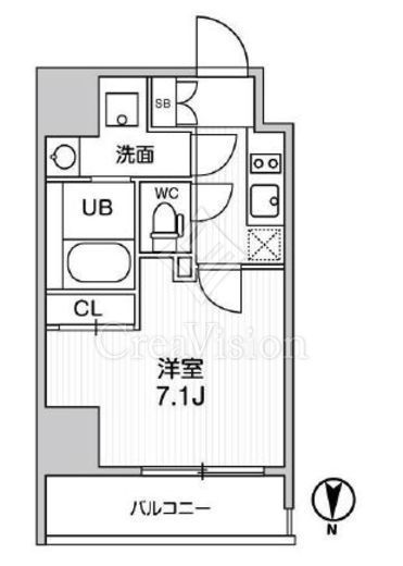 グラシアプレイス東陽町　1101号室　間取り