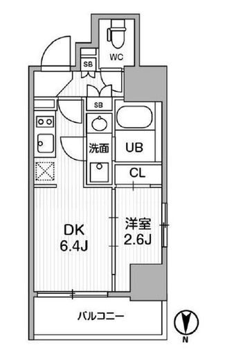 グラシアプレイス東陽町　703号室　間取り