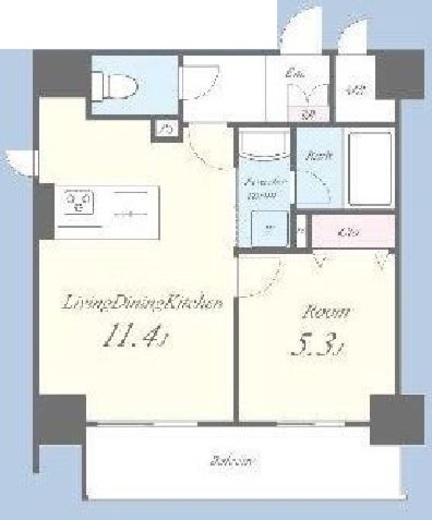 イーストワールド人形町　201号室　間取り