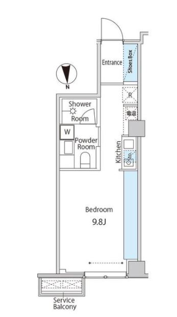 ゲートヒル東京　202号室　間取り