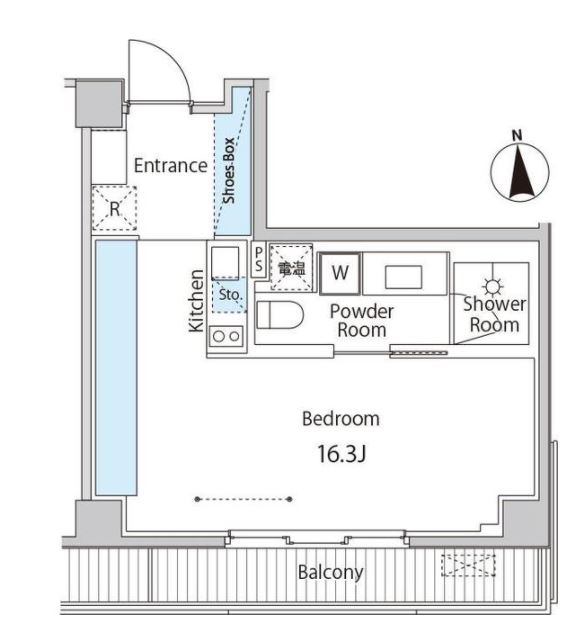 ゲートヒル東京　406号室　間取り