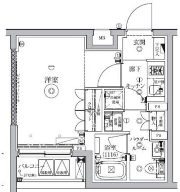 セジョリ新宿上落合　201号室　間取り
