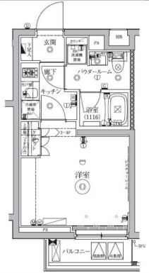 セジョリ新宿上落合　304号室　間取り