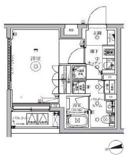 セジョリ新宿上落合　201号室　間取り