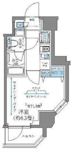 レジディア南品川プレイス　501号室　間取り