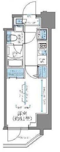 レジディア南品川プレイス　803号室　間取り