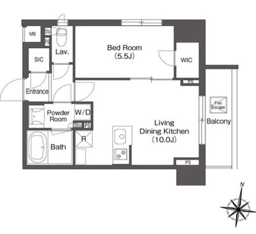 コンフォリア森下リバーサイド　213号室　間取り