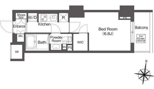 コンフォリア森下リバーサイド　619号室　間取り