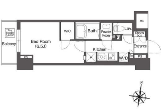 コンフォリア森下リバーサイド　703号室　間取り