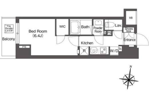 コンフォリア森下リバーサイド　801号室　間取り