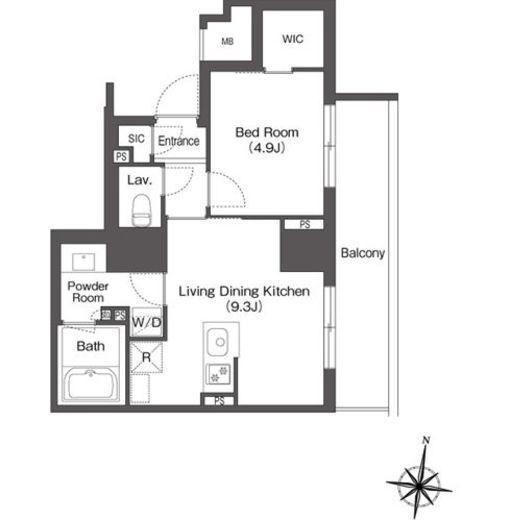 コンフォリア森下リバーサイド　815号室　間取り