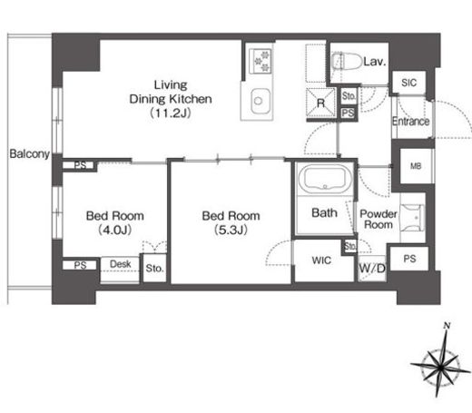コンフォリア森下リバーサイド　904号室　間取り