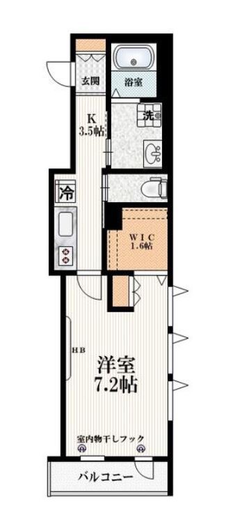 ハイツ桜丘　204号室　間取り