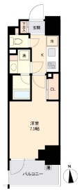 プライマル南砂　208号室　間取り