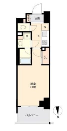 プライマル南砂　1009号室　間取り