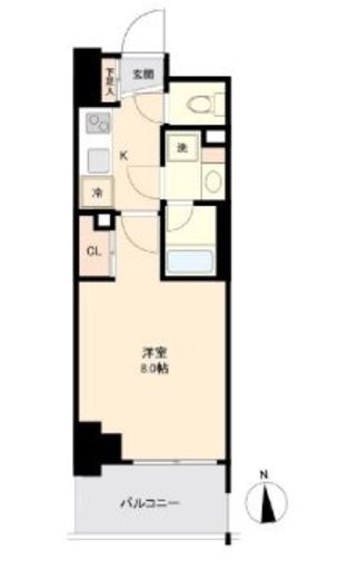 プライマル南砂　1103号室　間取り