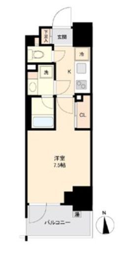 プライマル南砂　1306号室　間取り