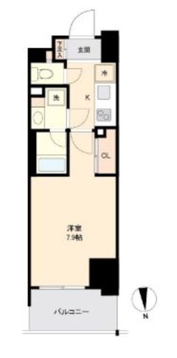 プライマル南砂　313号室　間取り