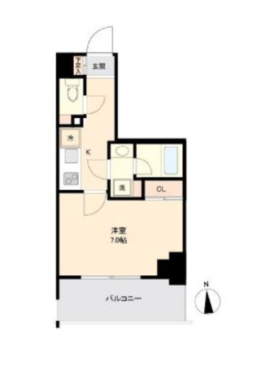 プライマル南砂　502号室　間取り