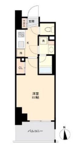 プライマル南砂　605号室　間取り