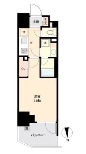 プライマル南砂　712号室　間取り