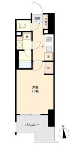 プライマル南砂　804号室　間取り