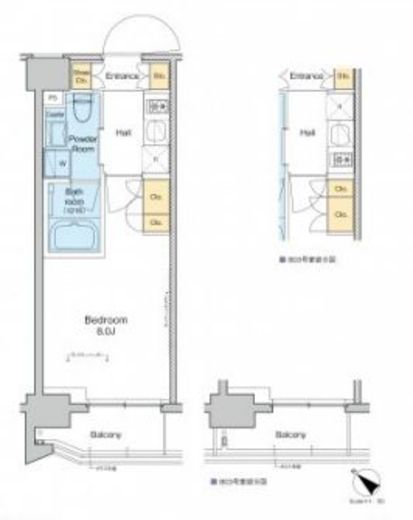 プラウドフラット月島アベニュー　203号室　間取り