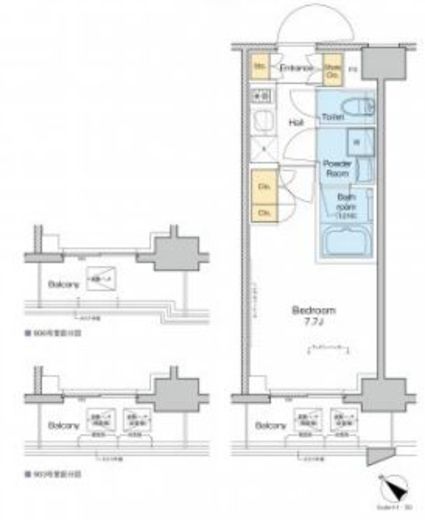 プラウドフラット月島アベニュー　306号室　間取り