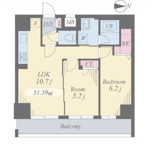ベルウッドウエスト　703号室　間取り