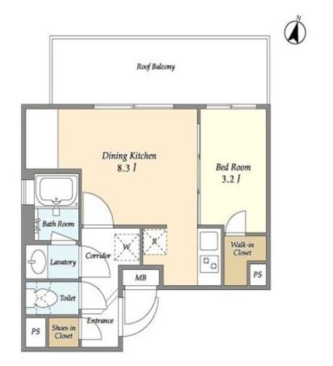 SUNIVAS飯田橋　501号室　間取り