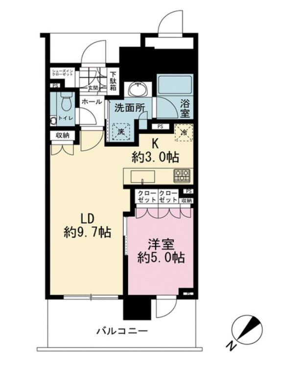 ブランズタワー豊洲　4223号室　間取り