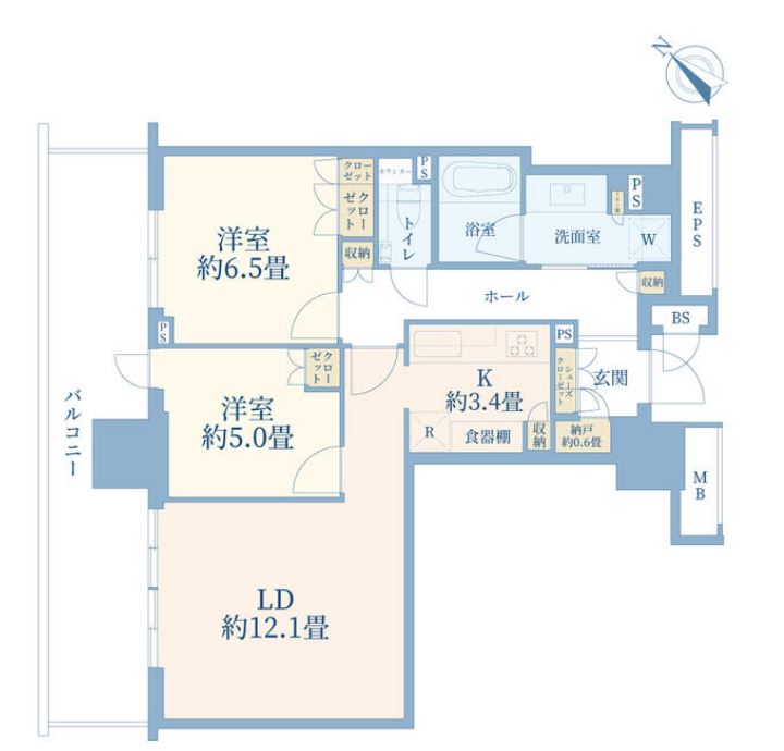 ブランズタワー豊洲　627号室　間取り