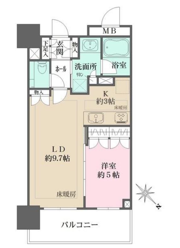 ブランズタワー豊洲　2817号室　間取り